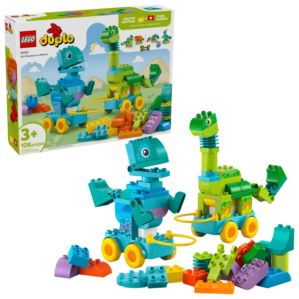 3 in 1 Dinosaurs on Wheels - Image 2