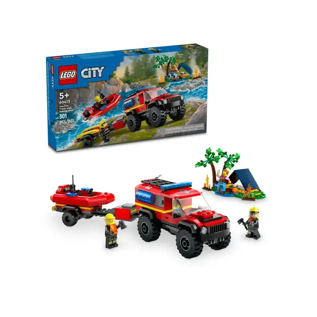 4x4 Fire Truck with Rescue Boat - Image 2