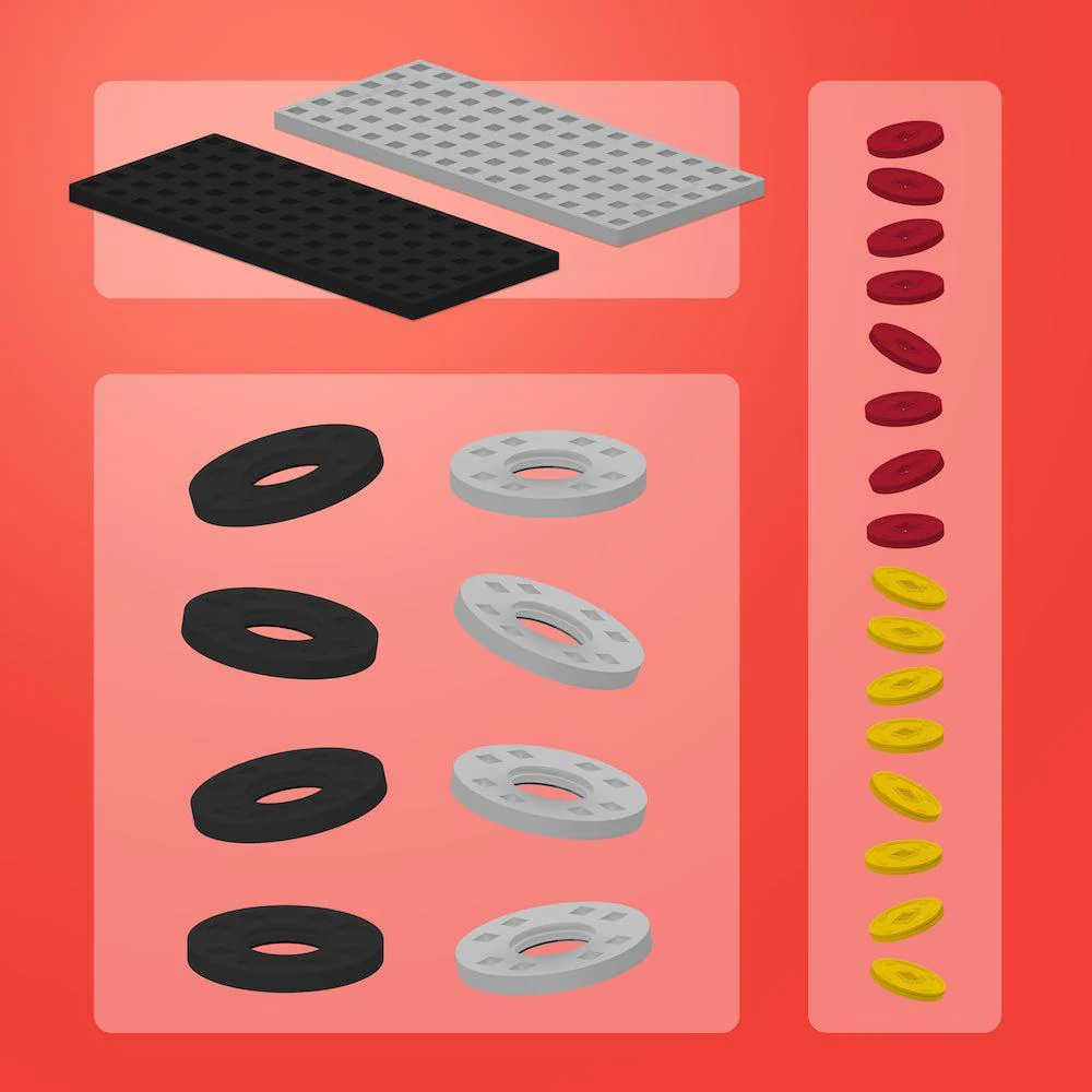 Plus-Plus Accessory Pack: Gray & Black - Image 2