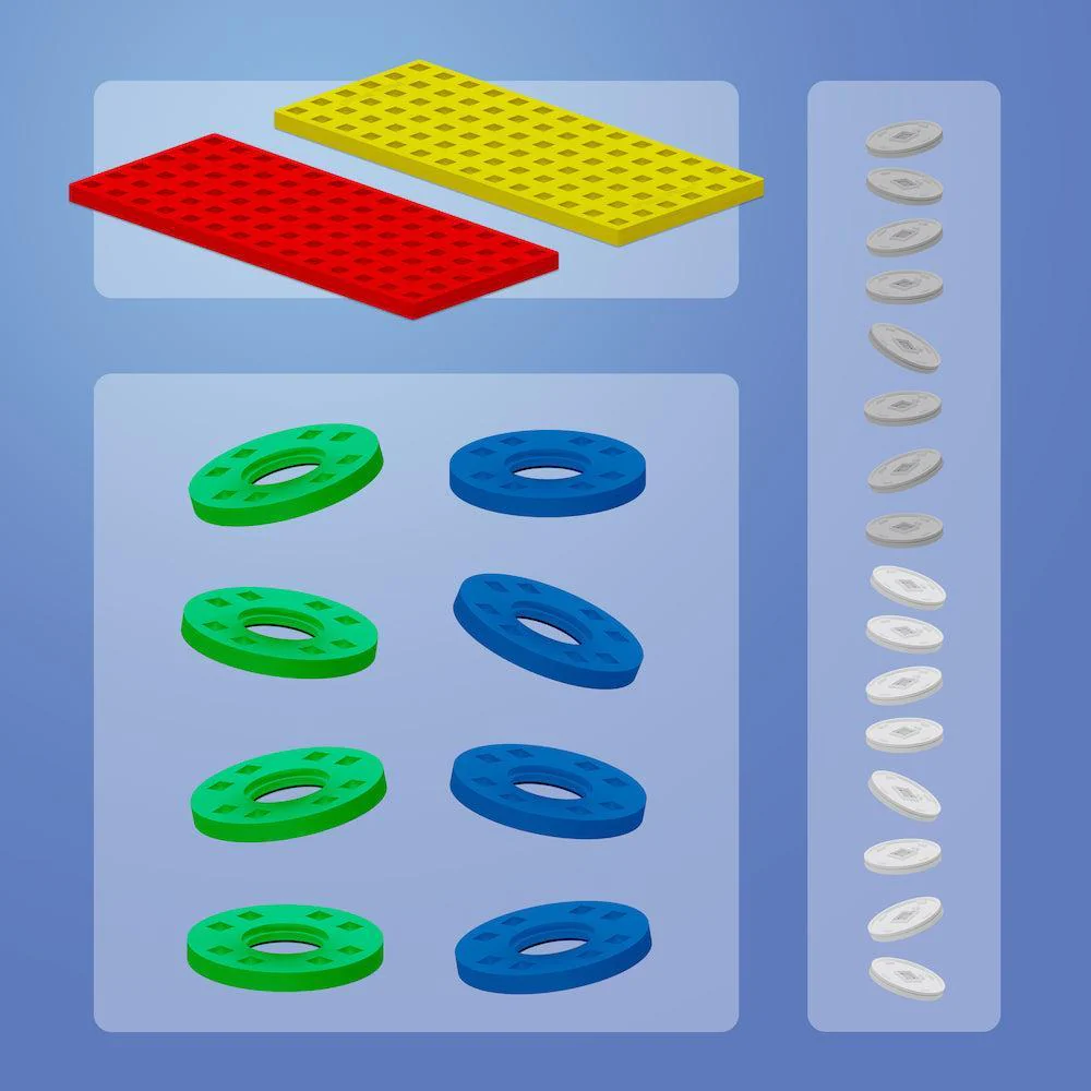 Plus-Plus Accessory Pack: Red & Yellow - Image 2