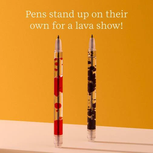 Black/Red 2pk Scented Lava Pen Set - Image 3