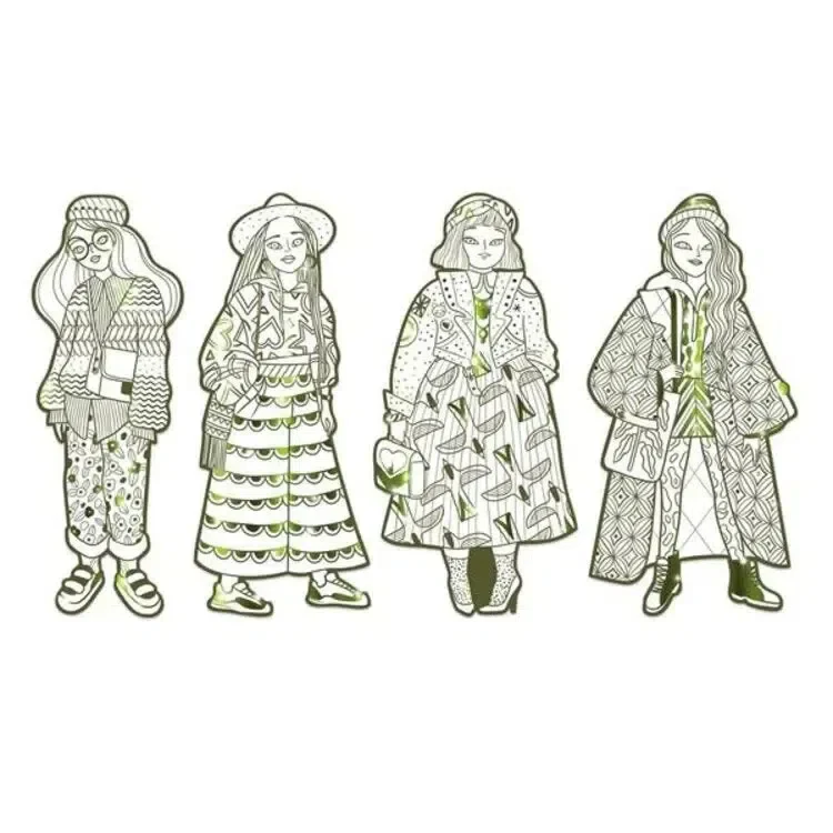Bowie & Friends Fashion Coloring - Image 2