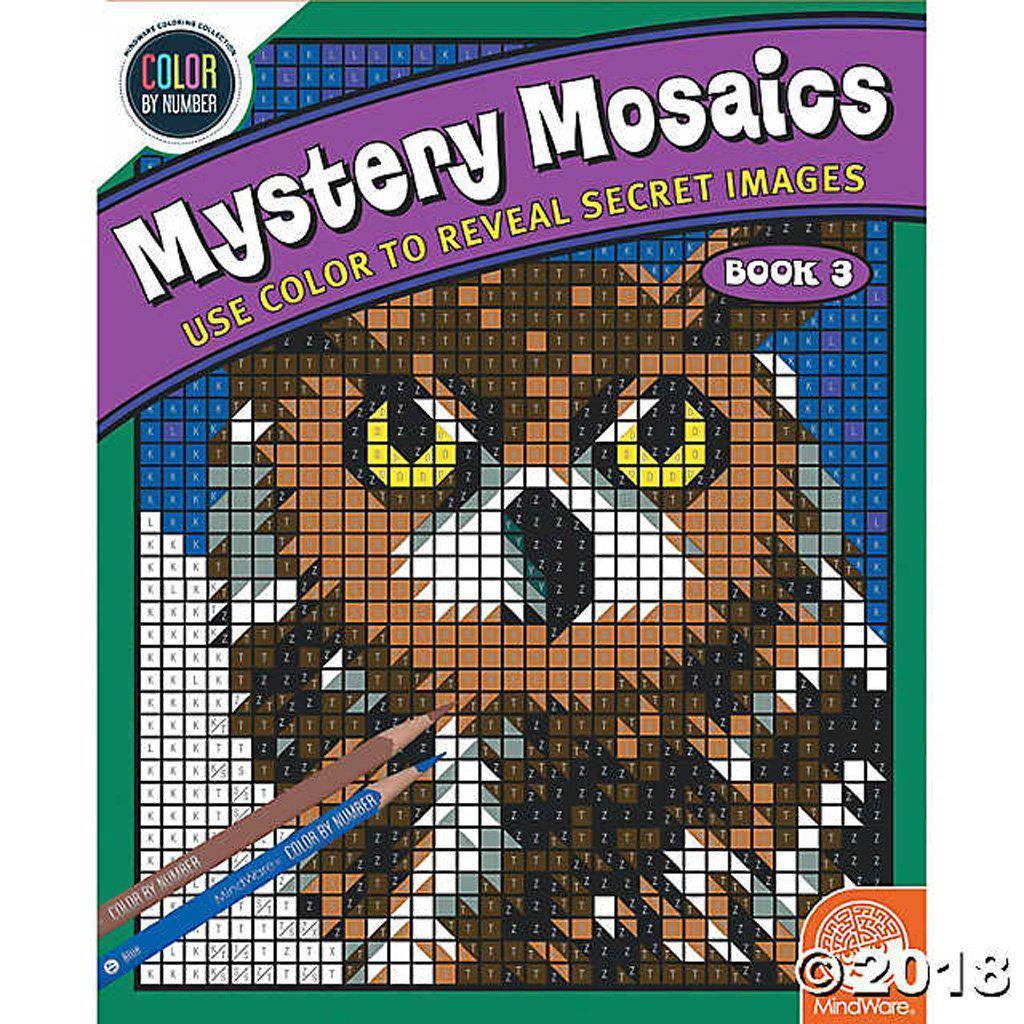 Color By Number Mystery Mosaics: Book 3