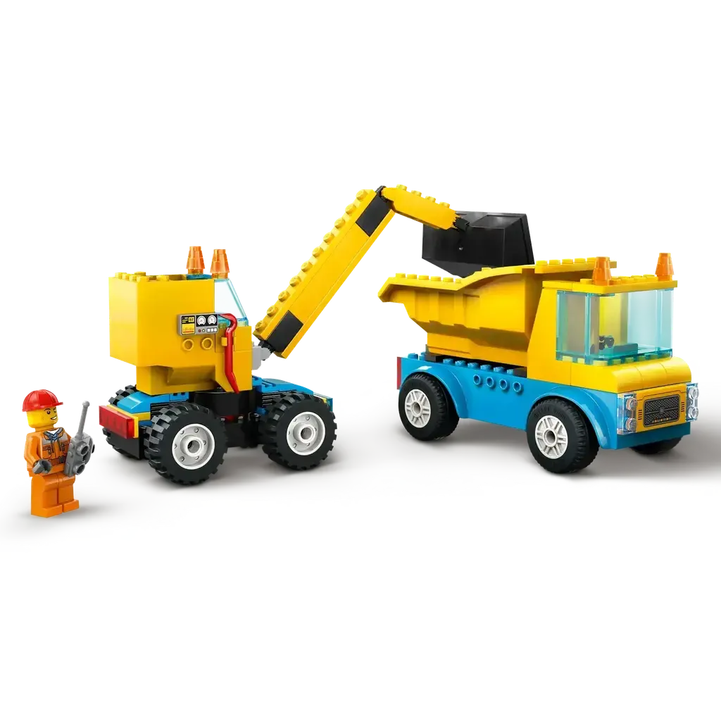 Construction Trucks and Wrecking Ball Crane - Image 3