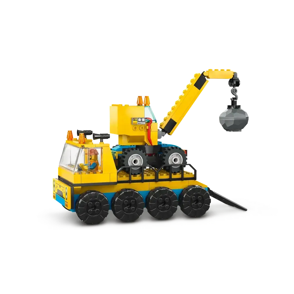Construction Trucks and Wrecking Ball Crane - Image 4