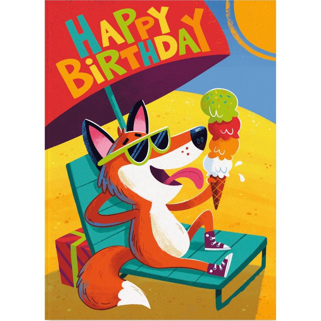 Cool Fox - Birthday Card