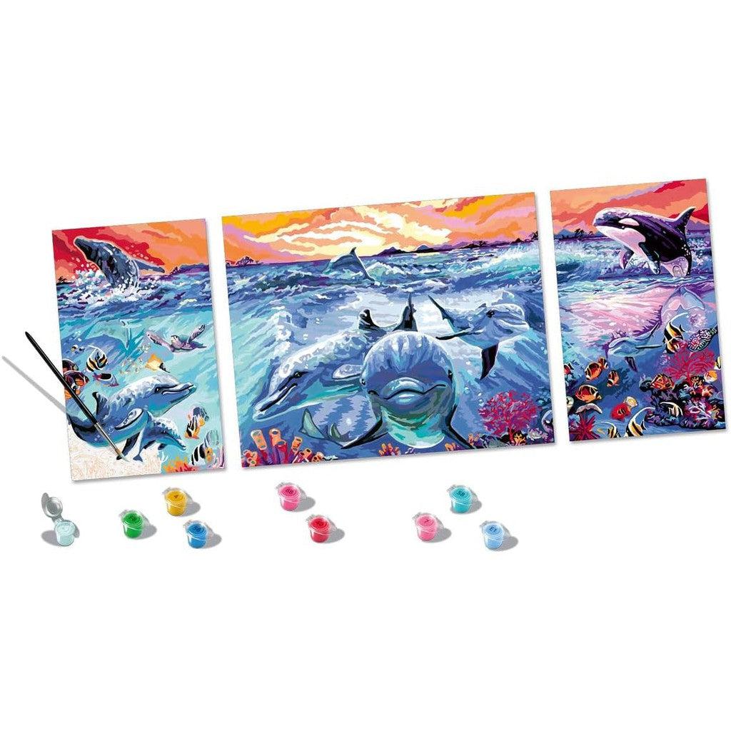 Dolphins at Sunset CreArt - Image 2