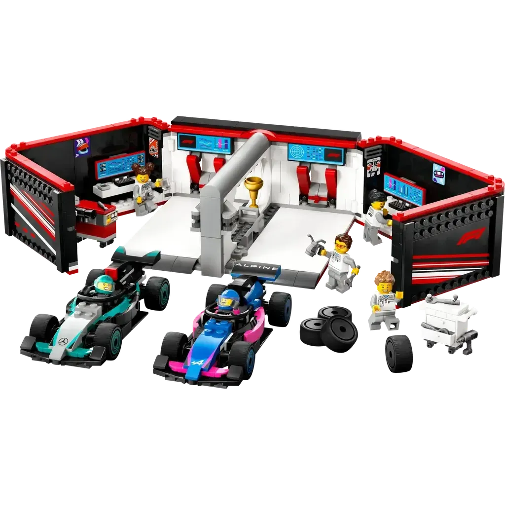 F1 Garage & Mercedes-AMG & Alpine Cars