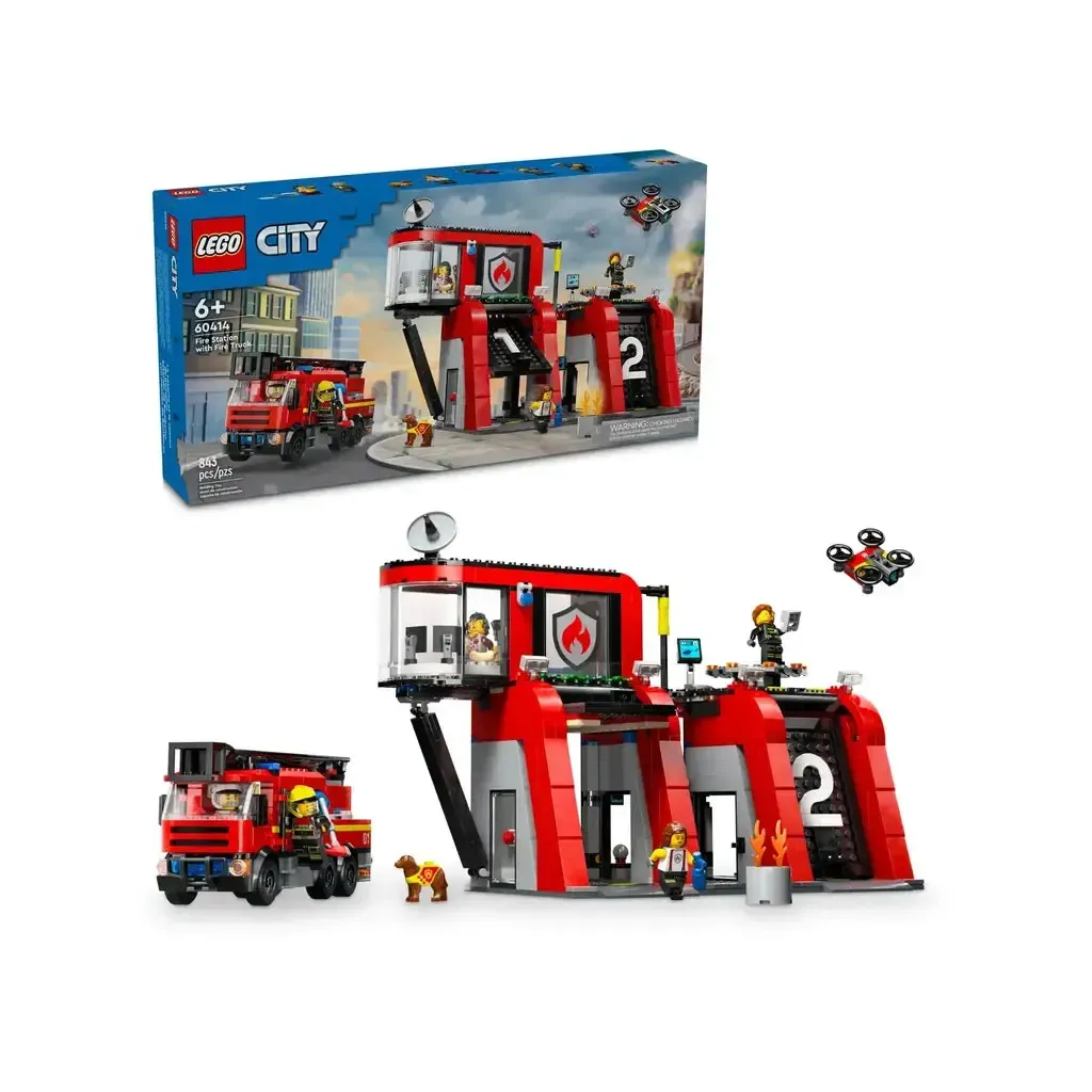 Fire Station with Fire Truck - Image 2