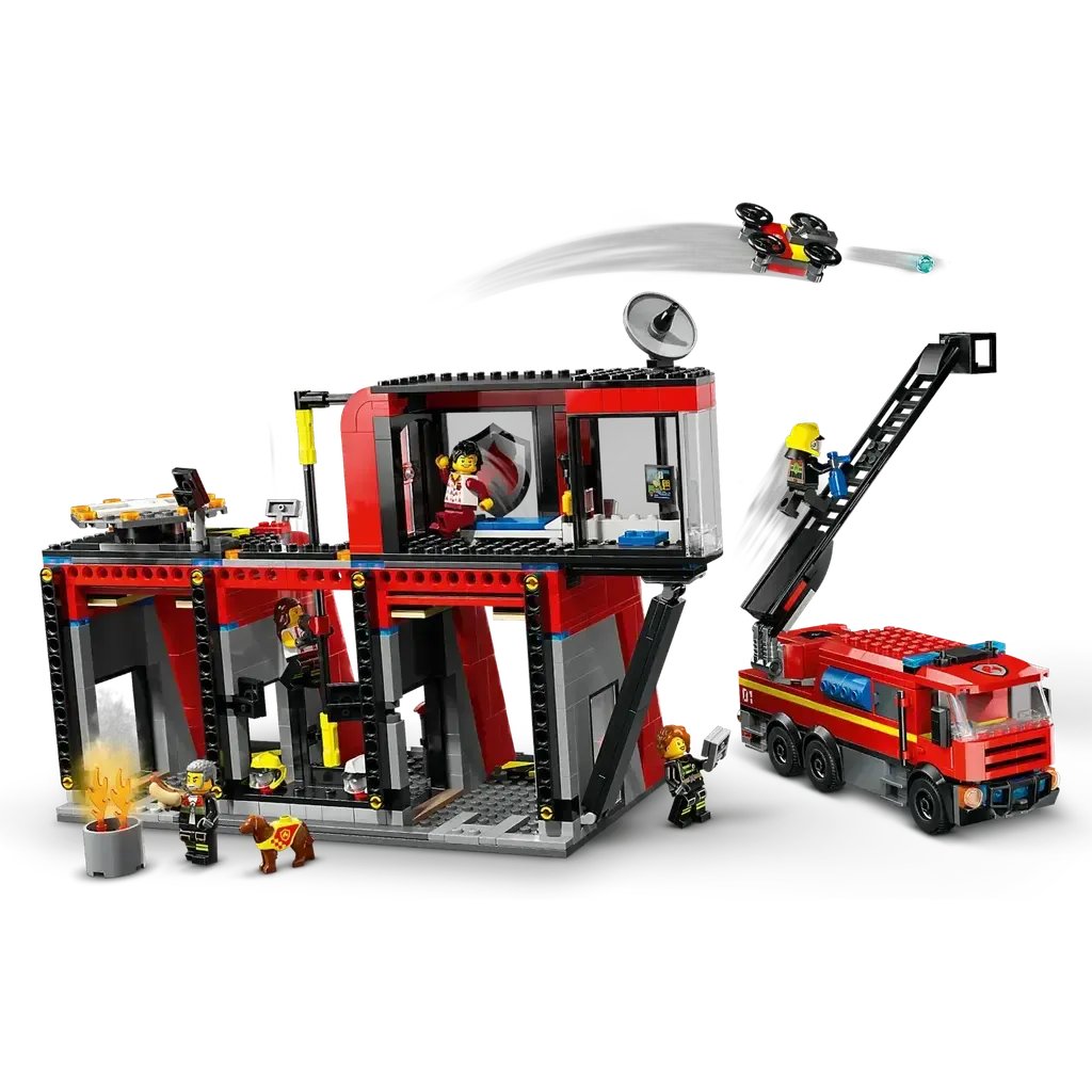 Fire Station with Fire Truck - Image 3