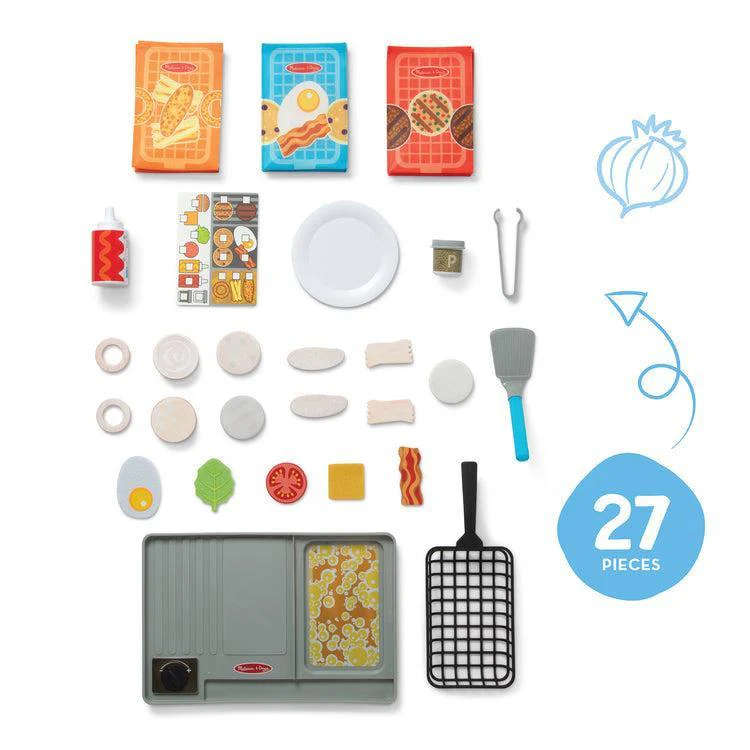 Flip & Serve & Fry Grill Play Set - Image 3
