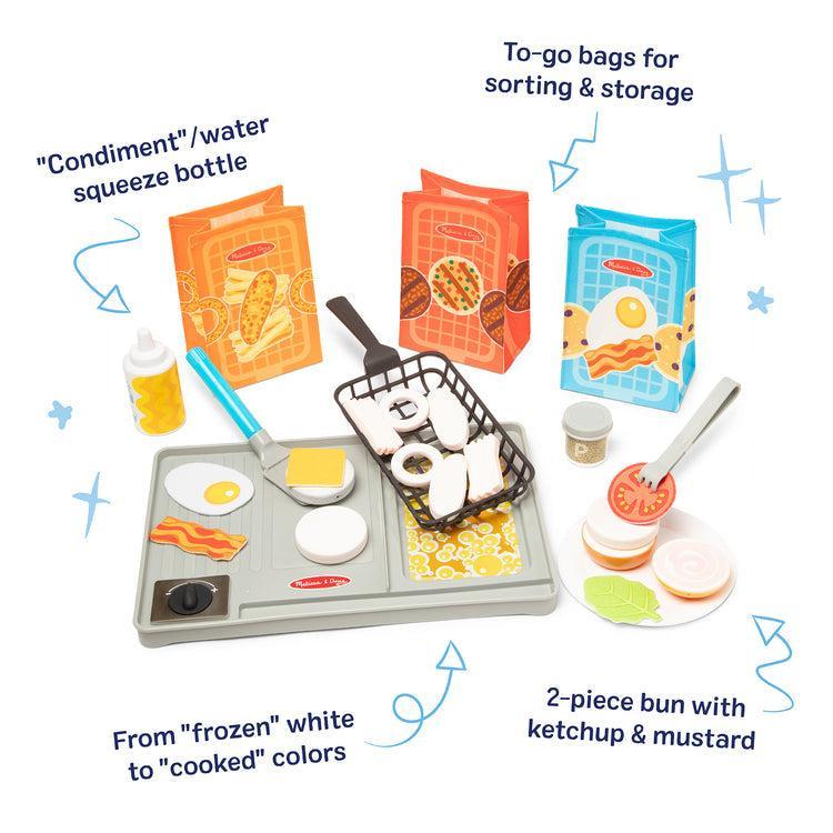 Flip & Serve & Fry Grill Play Set - Image 4