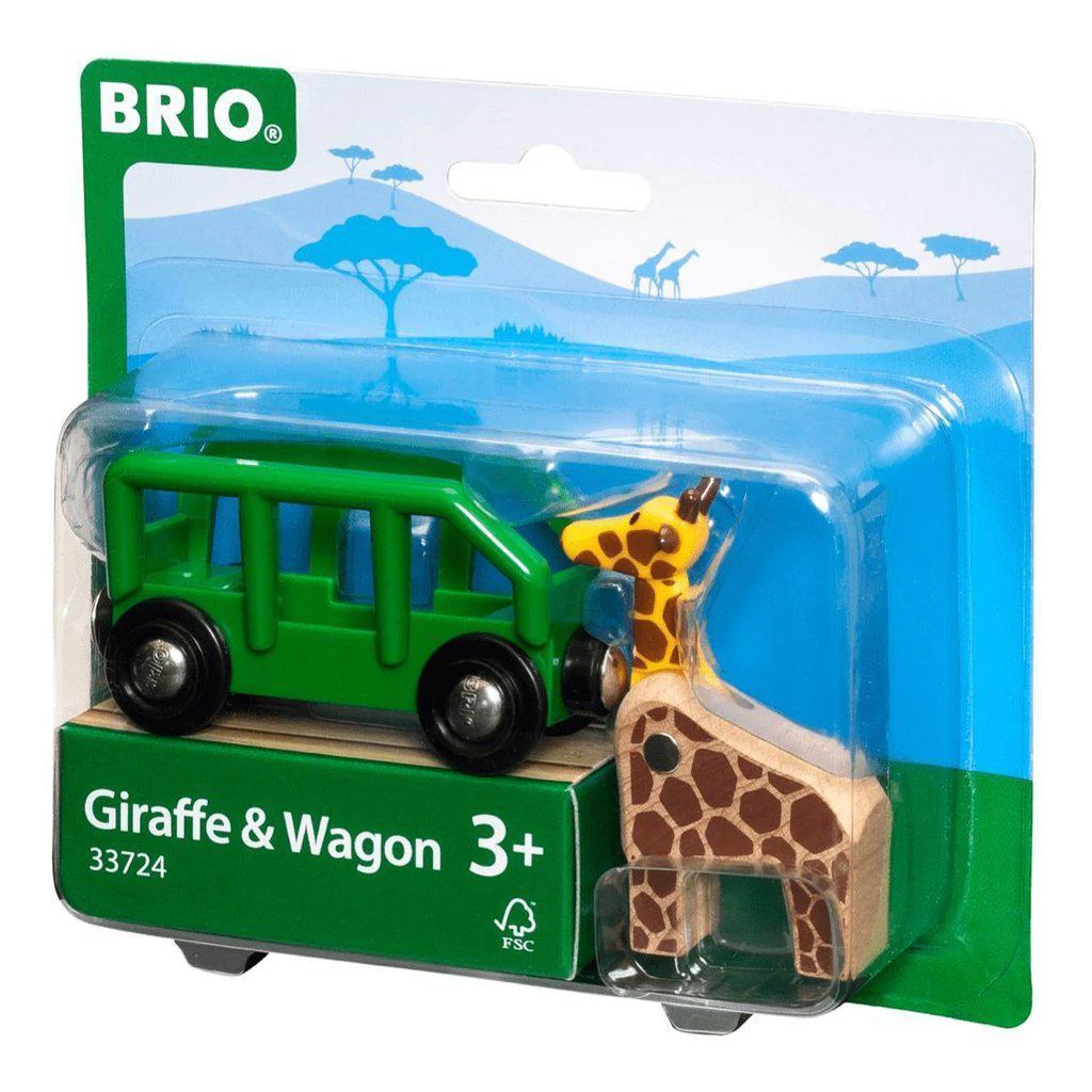 Giraffe and Wagon