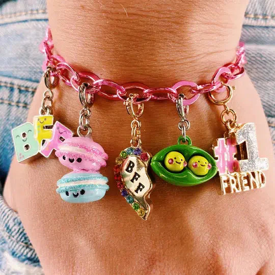 Gold Glitter #1 Friend Charm - Image 2