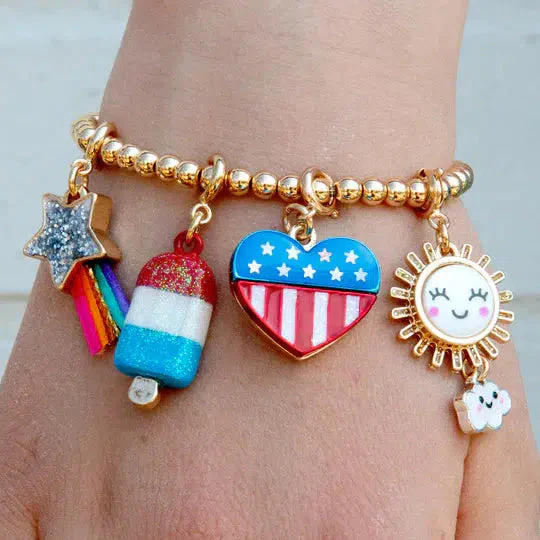 Gold Glitter Shooting Charm Star - Image 2