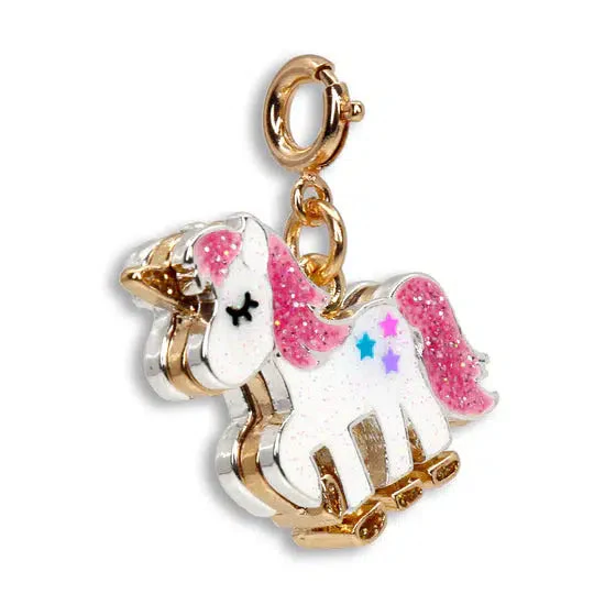 Gold Glitter Unicorn Charm - Image 2