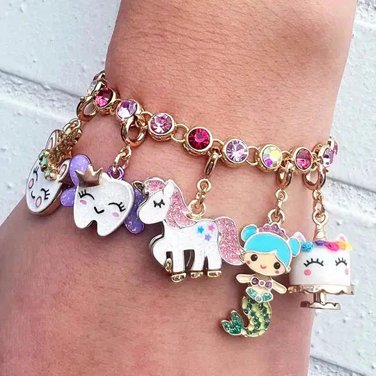 Gold Glitter Unicorn Charm - Image 3