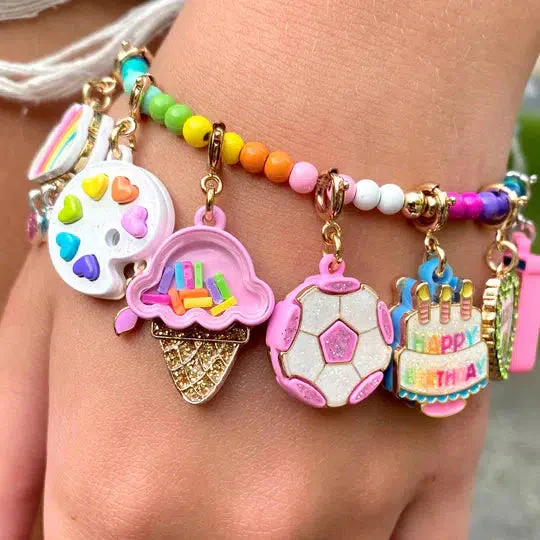Gold Ice Cream Cone Shaker Charm - Image 3
