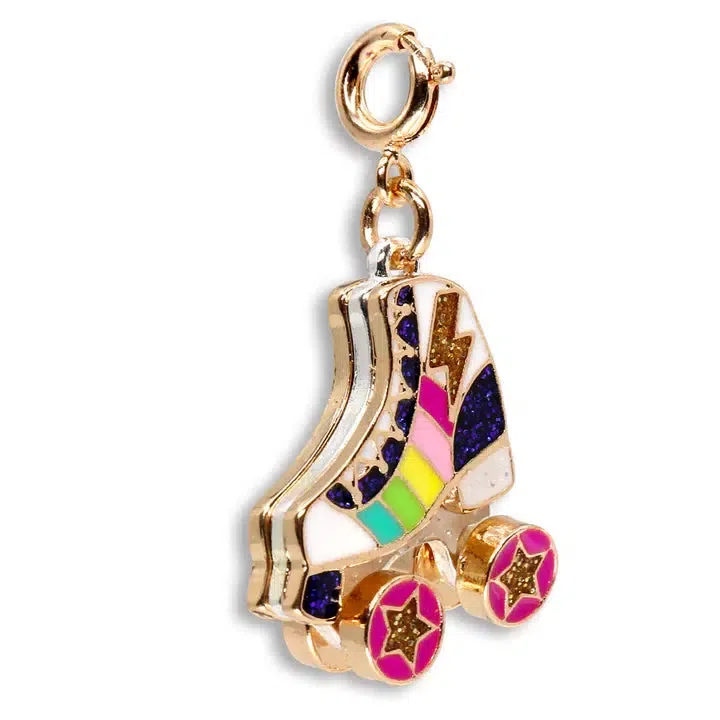 Gold Rollerskate Charm - Image 2