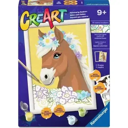 Horse with Flowers w/ Stickers CreArt