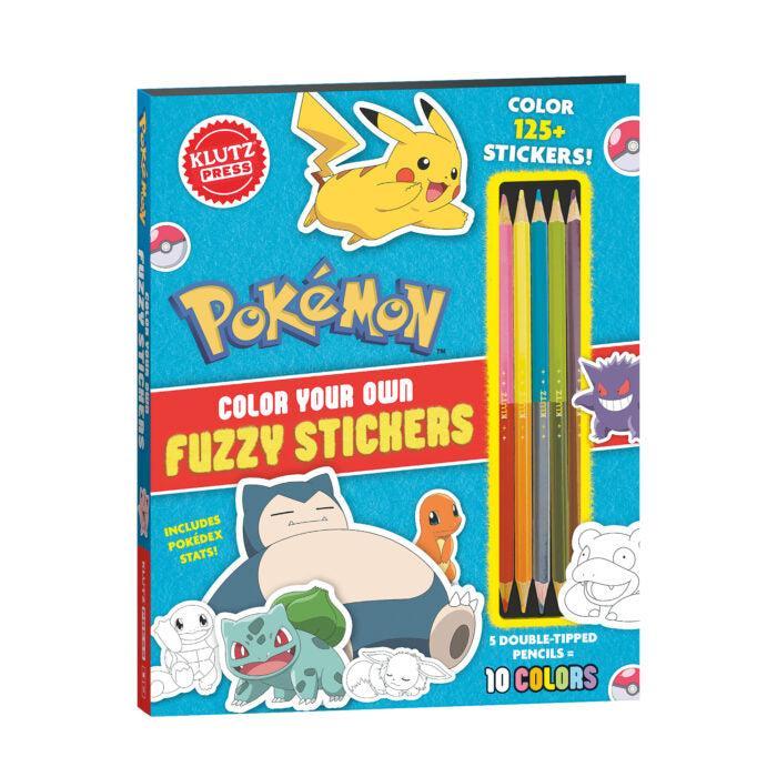 Pokemon Color Your Own Fuzzy Stickers
