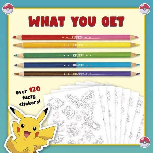 Pokemon Color Your Own Fuzzy Stickers - Image 2