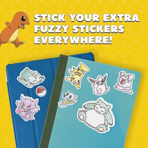 Pokemon Color Your Own Fuzzy Stickers - Image 5
