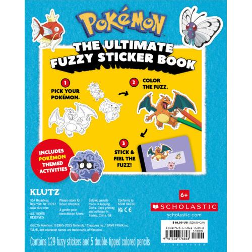 Pokemon Color Your Own Fuzzy Stickers - Image 7