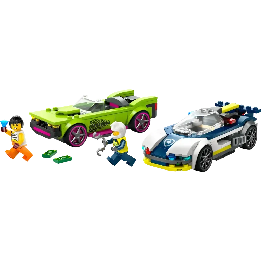 Police Car and Muscle Car Chase