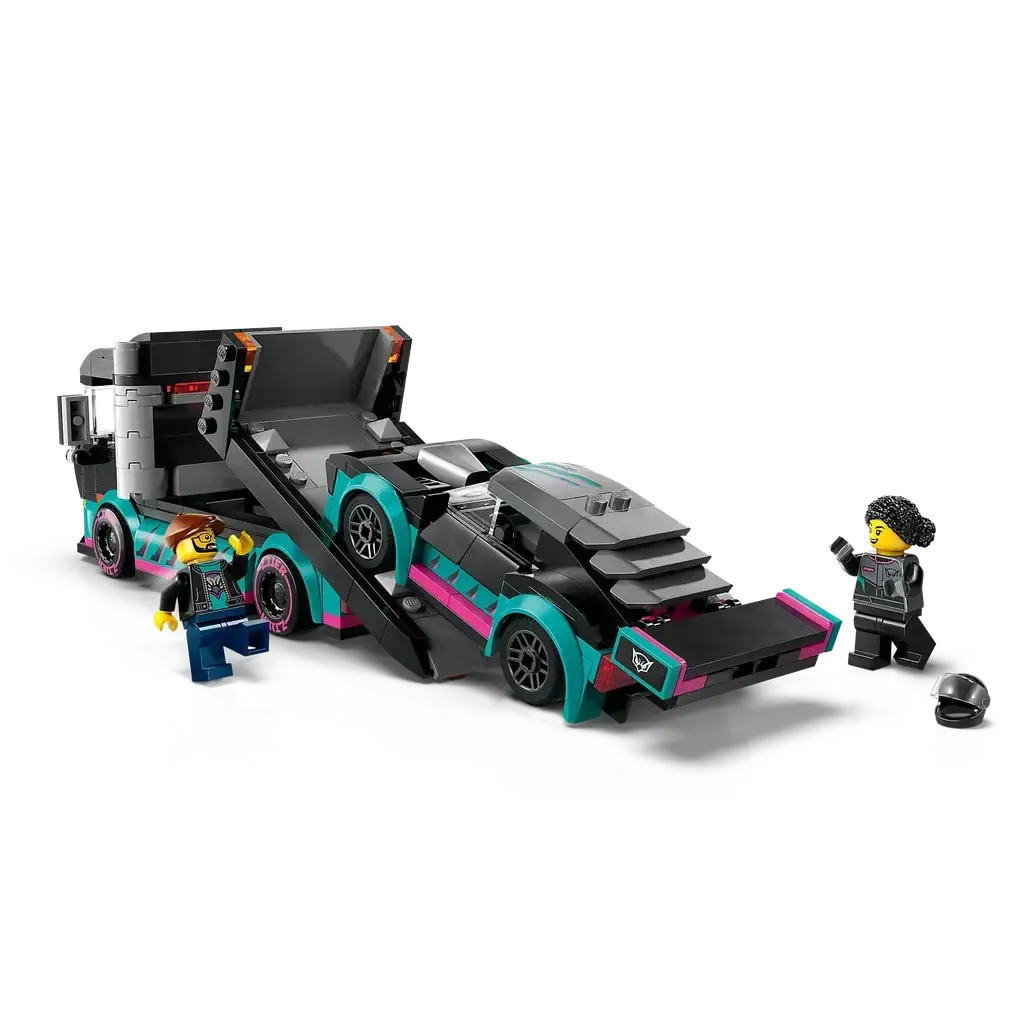 Race Car and Car Carrier Truck - Image 3