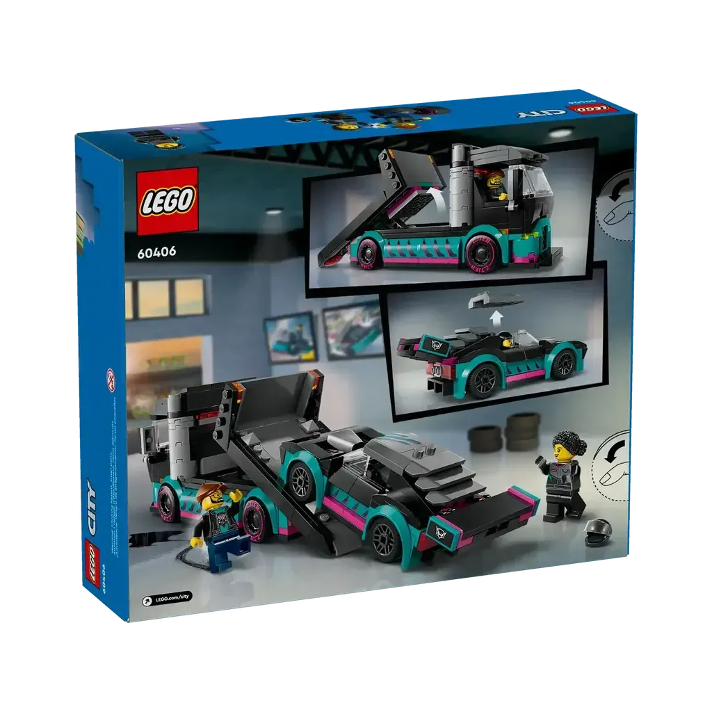 Race Car and Car Carrier Truck - Image 8