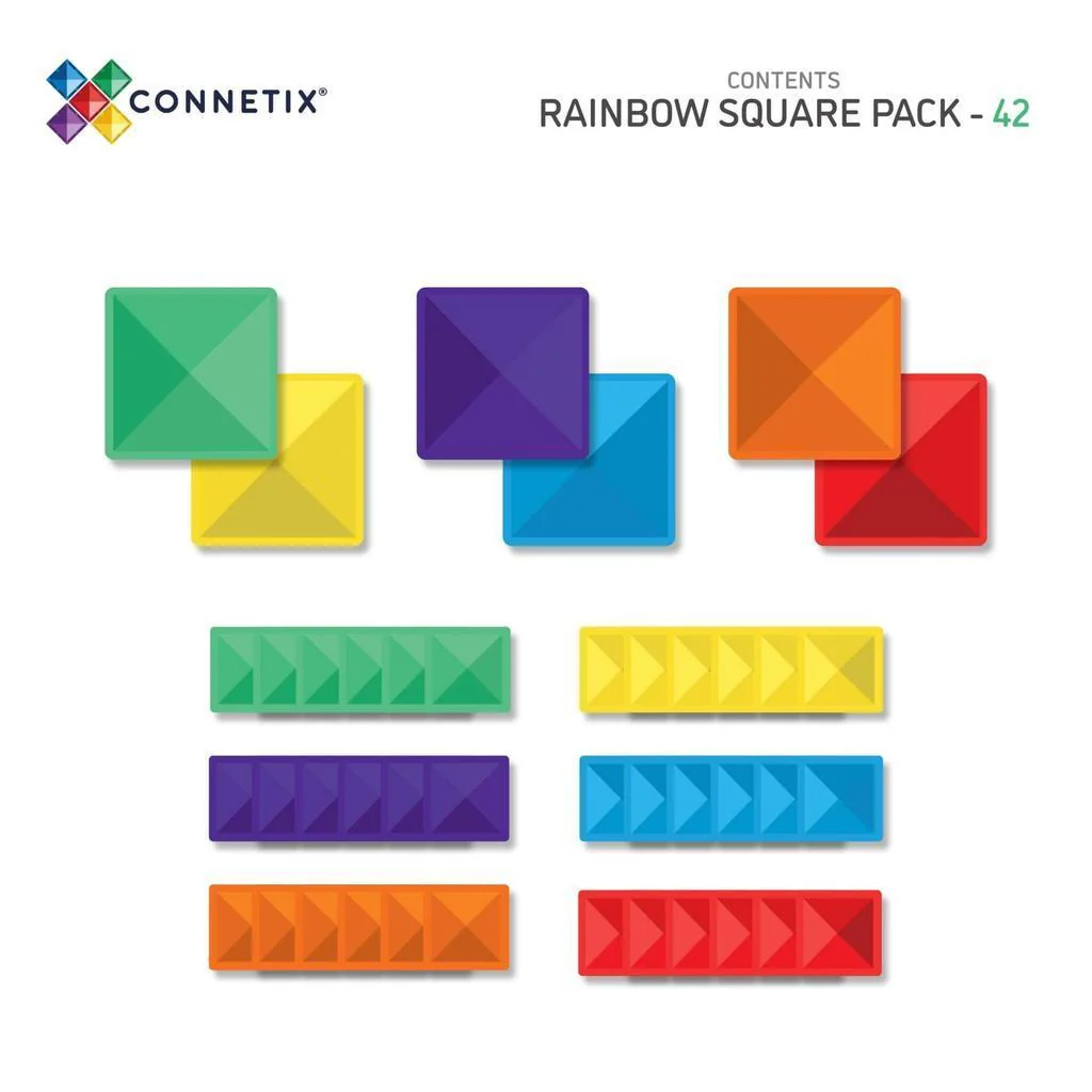 Rainbow Square Pack 42 pc - Image 3