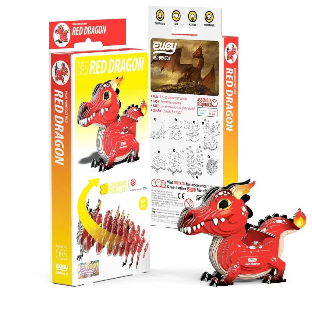 Red Dragon 3D Puzzle - Image 2