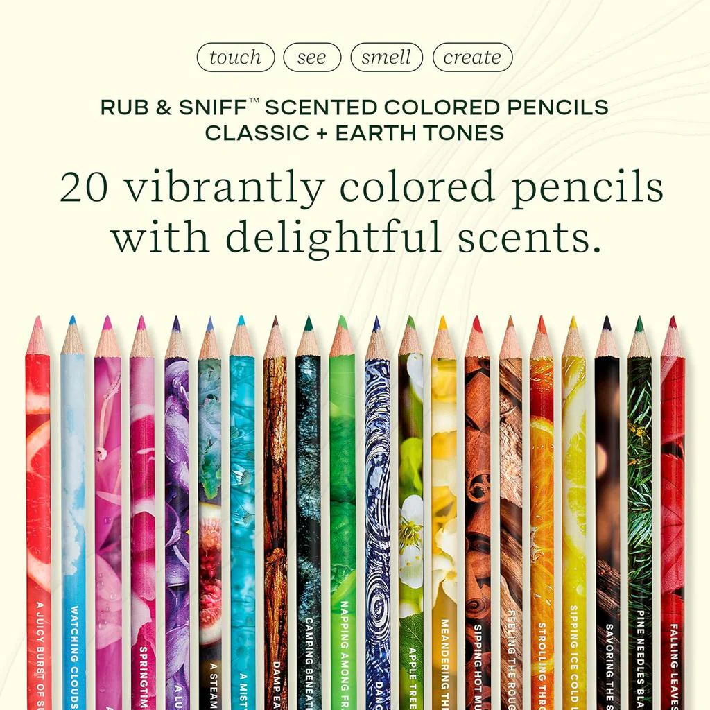 Rub N Sniff Colored Pencils 20pk - Image 2