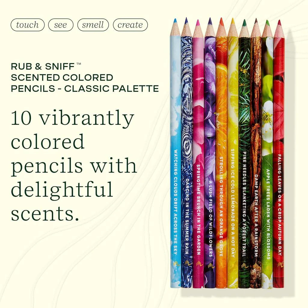 Rub & Sniff Colored Pencils 10pk - Image 2