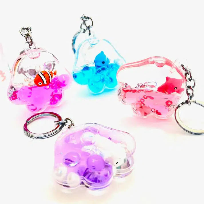 Sealife Jellyfish Floaty Keycharm