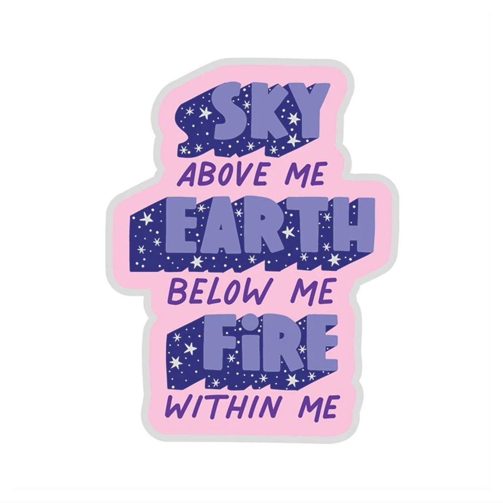 Sky Earth Fire Vinyl Sitcker
