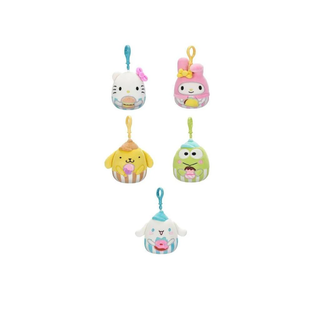Squishmallows 3.5 Inch Plush Clip-On Hello Kitty Assortment