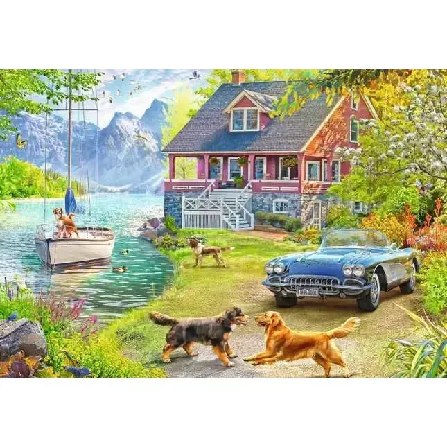 Summer Lake House 200 pc Puzzle - Image 2