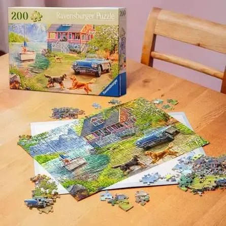 Summer Lake House 200 pc Puzzle - Image 3