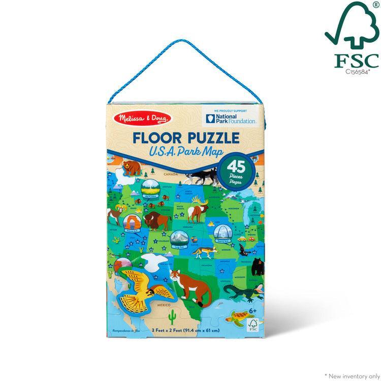 U.S.A. Park Map National Parks Floor Puzzle - Image 2