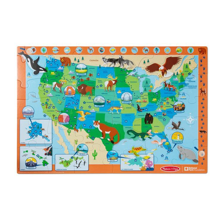 U.S.A. Park Map National Parks Floor Puzzle - Image 3