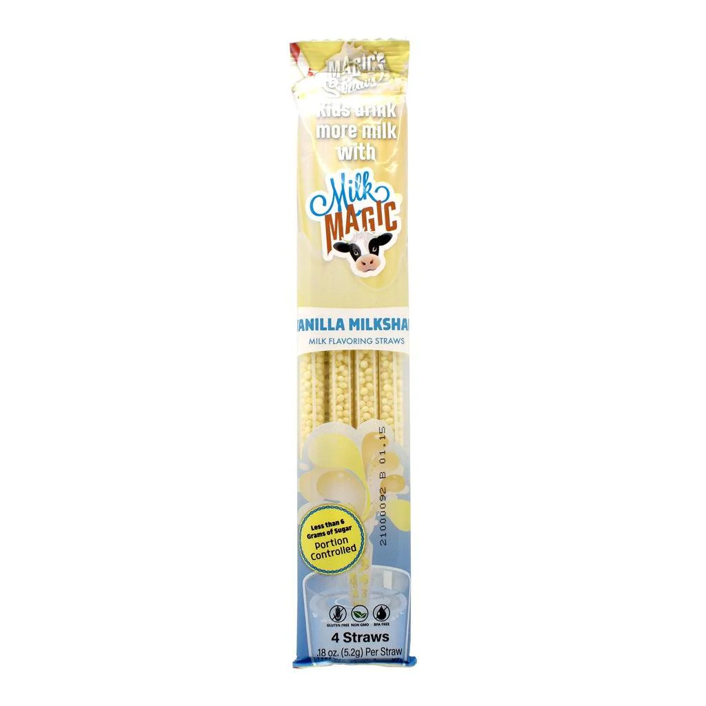 Vanilla Milkshake Milk Straws