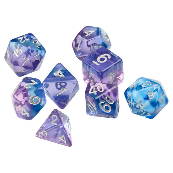 Violet Betta D&D Dice Set