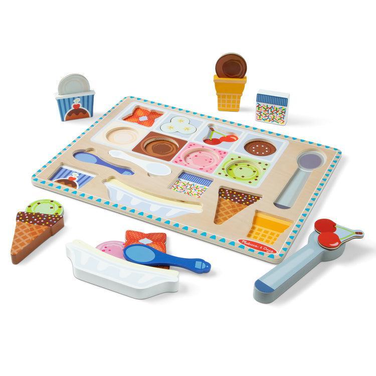 Wooden Magnetic Ice Cream Puzzle & Play Set - Image 3